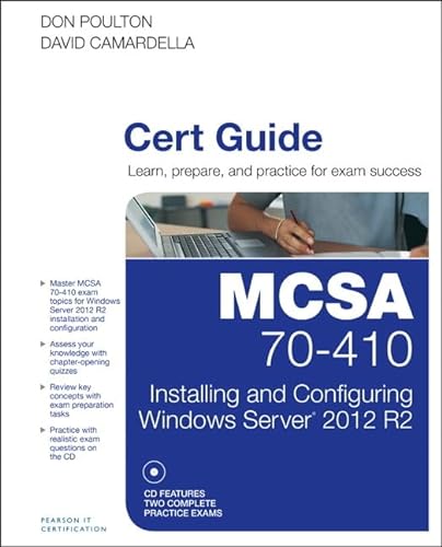 9780789748805: MCSA 70-410 Cert Guide R2: Installing and Configuring Windows Server 2012 (Cert Guides)