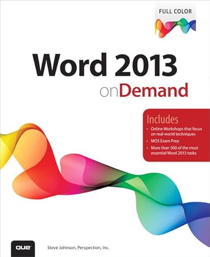 Beispielbild fr Word 2013 on Demand zum Verkauf von Better World Books