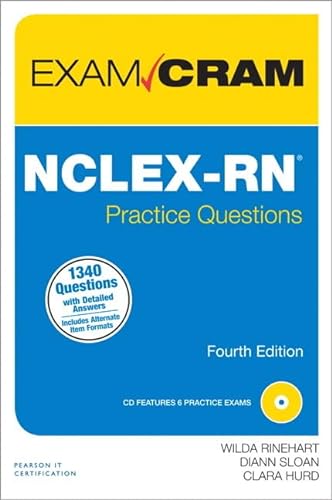 Imagen de archivo de NCLEX-RN Practice Questions (Exam Cram) a la venta por ZBK Books
