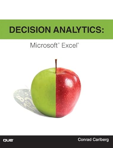 Stock image for Decision Analytics: Microsoft Excel for sale by BooksRun