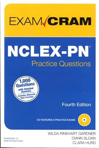 Beispielbild fr NCLEX-PN Practice Questions (Exam Cram) zum Verkauf von KuleliBooks