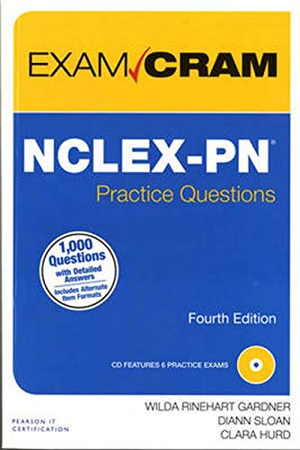 Imagen de archivo de NCLEX-PN Practice Questions (Exam Cram) a la venta por KuleliBooks