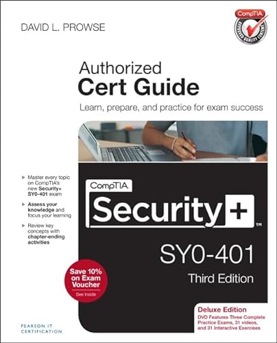 9780789753335: CompTIA Security+ SY0-401 Cert Guide, Deluxe Edition