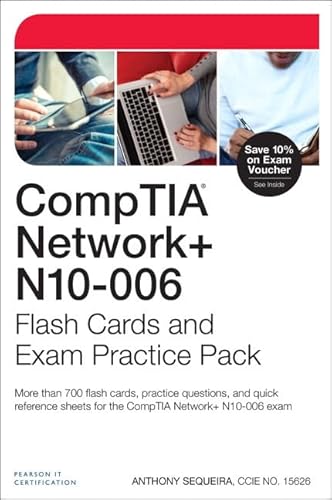 Imagen de archivo de CompTIA Network+ N10-006 Flash Cards and Exam Practice Pack a la venta por Goodwill Industries