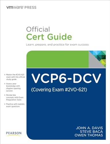 9780789756480: VCP6-DCV Official Cert Guide (Exam #2V0-621) (VMware Press Certification)
