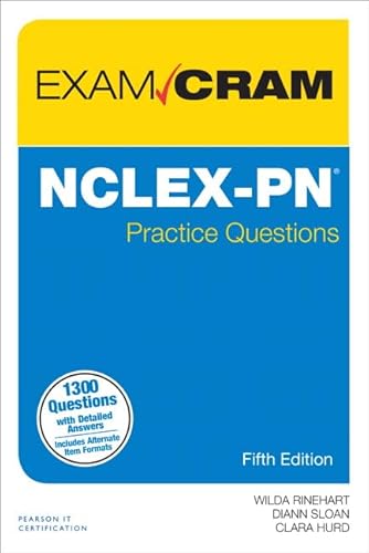 Stock image for NCLEX-PN Practice Questions Exam Cram for sale by Irish Booksellers