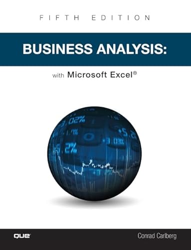 9780789759580: Business Analysis with Microsoft Excel