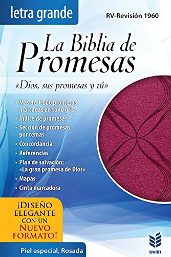 9780789920997: La biblia de promesas / Promise Bible: Dios, sus promesas y t, Reina-Valera 1960, Piel especial Rosado / God, His Promises and You: Pink Skin