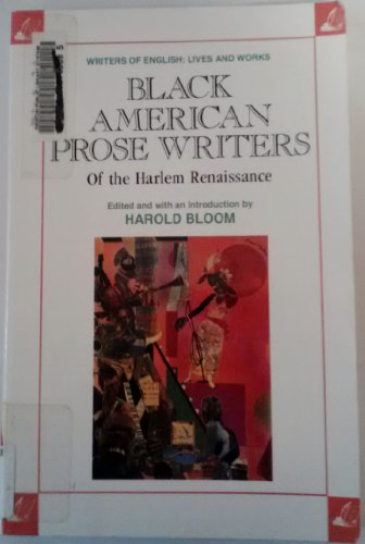Black American Prose Writers Of The Harlem Renaissance.