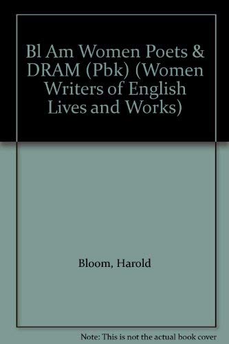 Black American Women Poets and Dramatists (Writers of English) (9780791022344) by Bloom, Harold