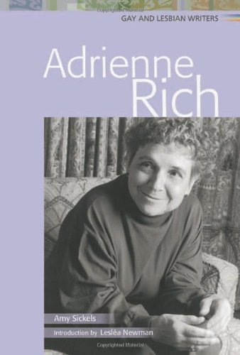 Beispielbild fr Adrienne Rich (G& Lw) (Gay and Lesbian Writers) zum Verkauf von The Book Cellar, LLC