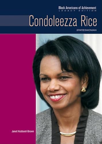 Condoleezza Rice: Stateswoman (Black Americans of Achievement (Hardcover)) (9780791097151) by Hubbard-Brown, Janet