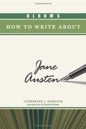 Stock image for Blooms How to Write about Jane Austen (Blooms How to Write abou for sale by Hawking Books