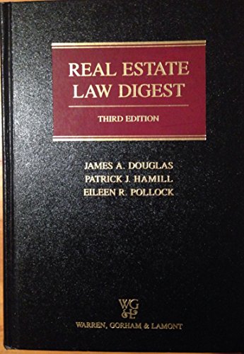 Beispielbild fr Real Estate Law Digest/With Supplement No. 1, 1991 zum Verkauf von Bookensteins
