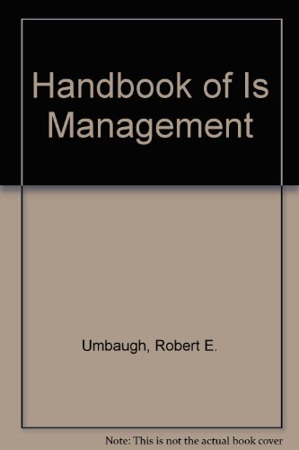 Stock image for THE HANDBOOK OF IS MANAGEMENT- Third Edition for sale by Deja Vu Books