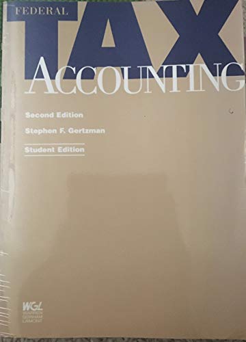 Imagen de archivo de Federal tax accounting a la venta por Jenson Books Inc