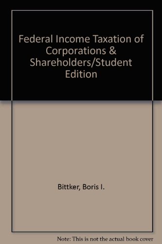 Beispielbild fr Federal Income Taxation of Corporations & Shareholders/Student Edition zum Verkauf von HPB-Red