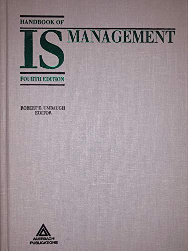 Stock image for Handbook of Is Management 4ed for sale by Wonder Book