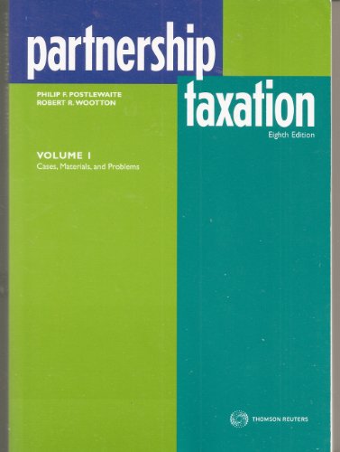 Stock image for Partnership Taxation (Volume 1) for sale by GoldBooks