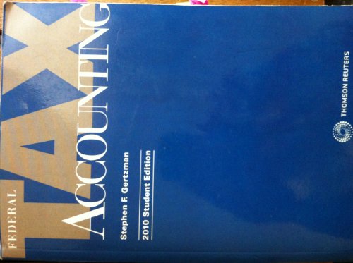 Imagen de archivo de Federal Tax Accounting 2010 Student Edition a la venta por ThriftBooks-Dallas