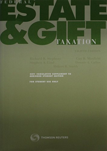 9780791377970: Federal State & Gift Taxation (Cumulative Suppleme