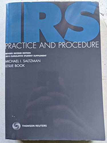 Stock image for Title: IRS PRACTICE+PROC.,REVISED-W/1 for sale by Solr Books