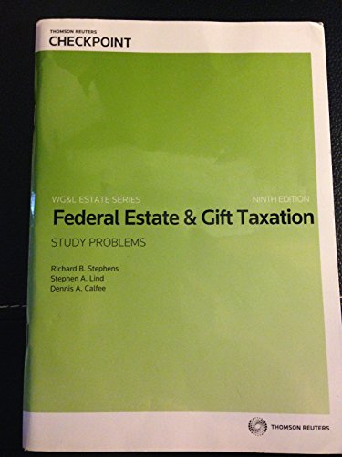 9780791386491: FED.ESTATE+GIFT TAX.-STUDY PROBS. by Richard Stephens (2013-08-02)