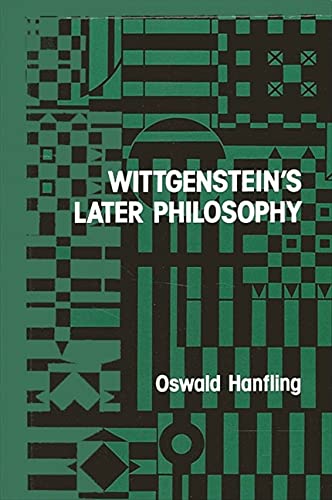Beispielbild fr Wittgenstein's Later Philosophy (SUNY series in Logic and Language) zum Verkauf von Books From California