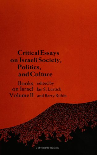 Beispielbild fr Critical Essays on Israeli Society, Politics, and Culture (SUNY Series in Israeli Studies) (Vol 2): Book on Israel Volume II zum Verkauf von Wonder Book