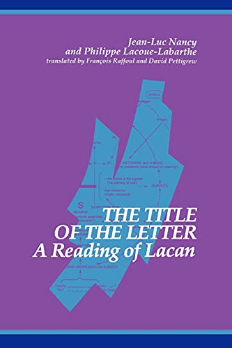 9780791409626: The Title of the Letter: A Reading of Lacan (Suny Series in Contemporary Continental Philosophy)