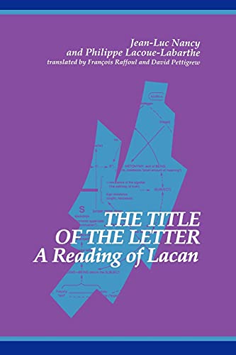 The Title of the Letter: A Reading of Lacan (Suny Series in Contemporary Continental Philosophy) (9780791409626) by Lacoue-Labarthe, Philippe