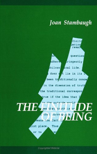 Stock image for The Finitude of Being (SUNY Series in Contemporary Continental Philosophy) for sale by HPB-Red