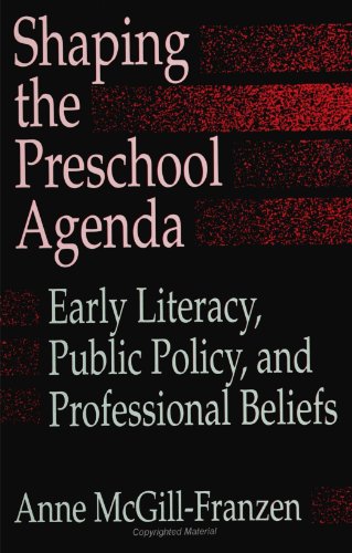Beispielbild fr Shaping the Preschool Agenda: Early Literacy, Public Policy, and Professional Beliefs (SUNY Series, Literacy, Culture, and Learning) zum Verkauf von Decluttr