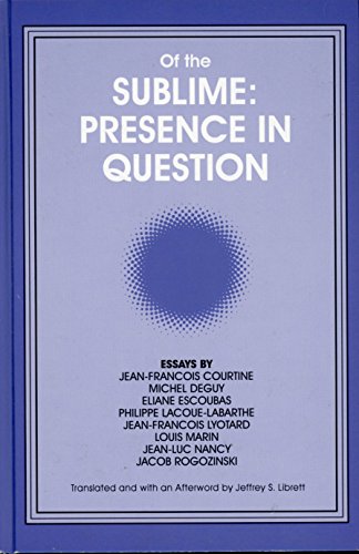 Stock image for Of the Sublime: Presence in Question: Essays by Jean-Francois Courtine, Michel Deguy, Eliane Escoubas, Philippe Lacoue-Labarthe, Jean-Francois . Philosophy and Critical Theory) for sale by Turning of the Tide Books