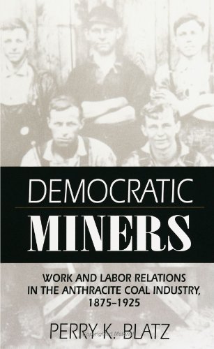 Stock image for Democratic Miners : Work and Labor Relations in the Anthracite Coal Industry, 1875-1925 for sale by Better World Books