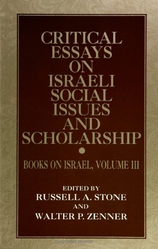 Stock image for Critical Essays on Israeli Social Issues and Scholarship for sale by Revaluation Books