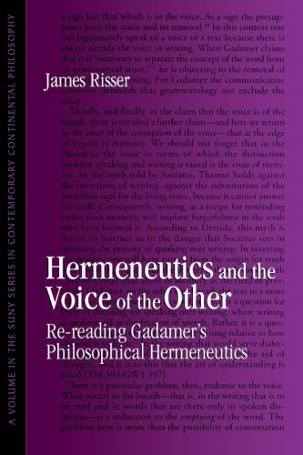 9780791432587: Hermeneutics and the Voice of the Other (Suny Series in Contemporary Continental Philosophy): Re-reading Gadamer's Philosophical Hermeneutics