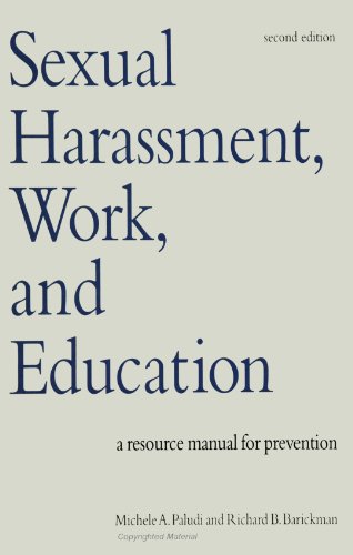 Beispielbild fr Sexual Harassment, Work, and Education: A Resource Manual for Prevention (S U N Y Series in the Psychology of Women) (SUNY series, The Psychology of Women) zum Verkauf von Books From California