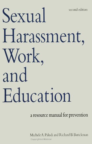 Stock image for Sexual Harassment, Work, and Education: A Resource Manual for Prevention (S U N Y Series in the Psychology of Women) (SUNY series, The Psychology of Women) for sale by More Than Words