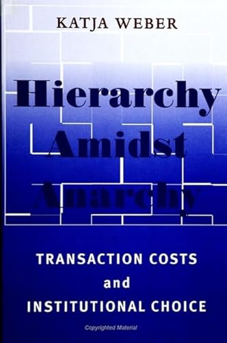Beispielbild fr Hierarchy Amidst Anarchy: Transaction Costs and Institutional Choice zum Verkauf von Revaluation Books