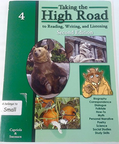 Imagen de archivo de Taking the High Road to Reading, Writing, and Listening, Grade 4 (2nd Ed) a la venta por HPB-Red