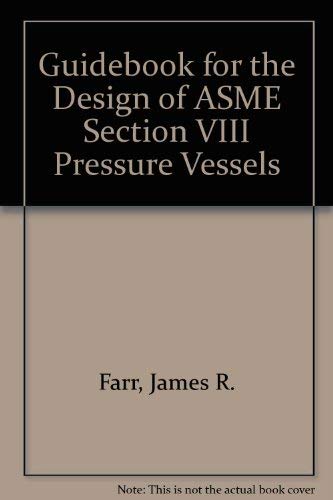 Stock image for Guidebook for the Design of Asme Section VIII Pressure Vessels for sale by HPB-Red