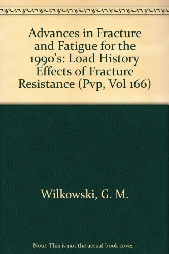 Beispielbild fr Advances in Fracture and Fatigue for the 1990s, Volume I: Load History Effects of Fracture Resistance. Presented at the 1989 ASME Pressure Vessels and Piping Conference, JSME Co-Sponsorship, Honolulu, Hawaii, July 23-27, 1989. [PVP Volume 166] zum Verkauf von Tiber Books