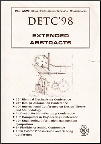 Proceedings of the Detc98 (ASME DESIGN ENGINEERING AND TECHNICAL CONFERENCES (DETC)) (9780791819531) by [???]