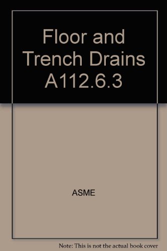 9780791827215: Floor and Trench Drains A112.6.3