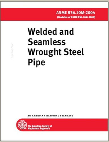 9780791829165: Welded and Seamless Wrought Steel Pipe 2004: Asme B36.10m-2004 (Revision of Asme B36.10m-2000)