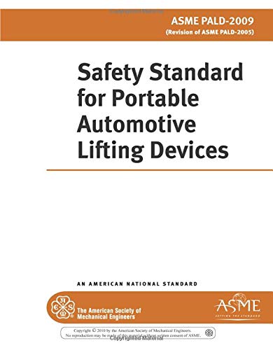 Beispielbild fr ASME PALD-2009: Safety Standard for Portable Automotive Lifting Devices zum Verkauf von Revaluation Books