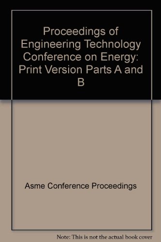 Stock image for PROCEEDINGS OF ENGINEERING TECHNOLOGY CONFERENCE ON ENERGY: for sale by dsmbooks