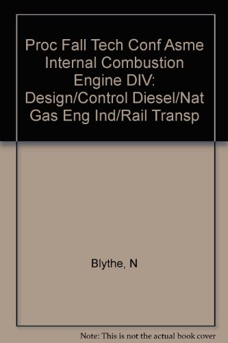 Stock image for PROC FALL TECH CONF ASME INTERNAL COMBUSTION ENGINE DIV:DESI for sale by Mispah books