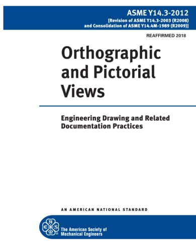 9780791868508: ASME Y14.3-2012: Orthographic and Pictorial Views: Engineering Drawing and Related Documentation Practices
